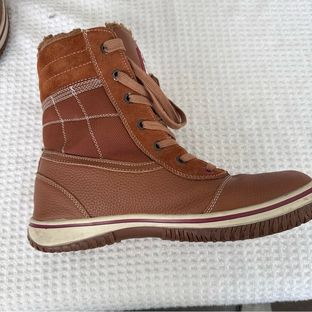 Pajar Tan Leather Lace-Up Boots - Picture 14 of 16